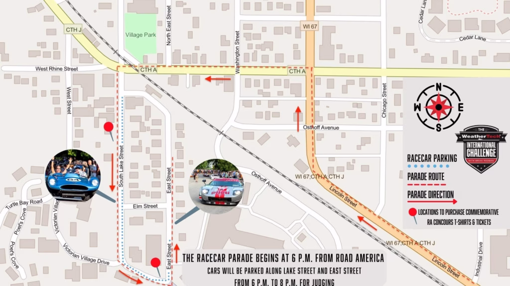 vintage parade route
