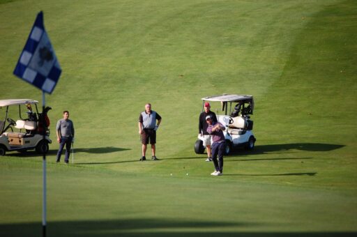 group of men golfing
